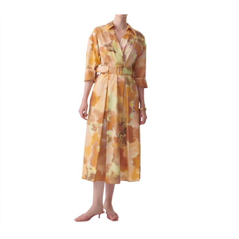 NEW EXQUISE brooklyn midi dress in multi color